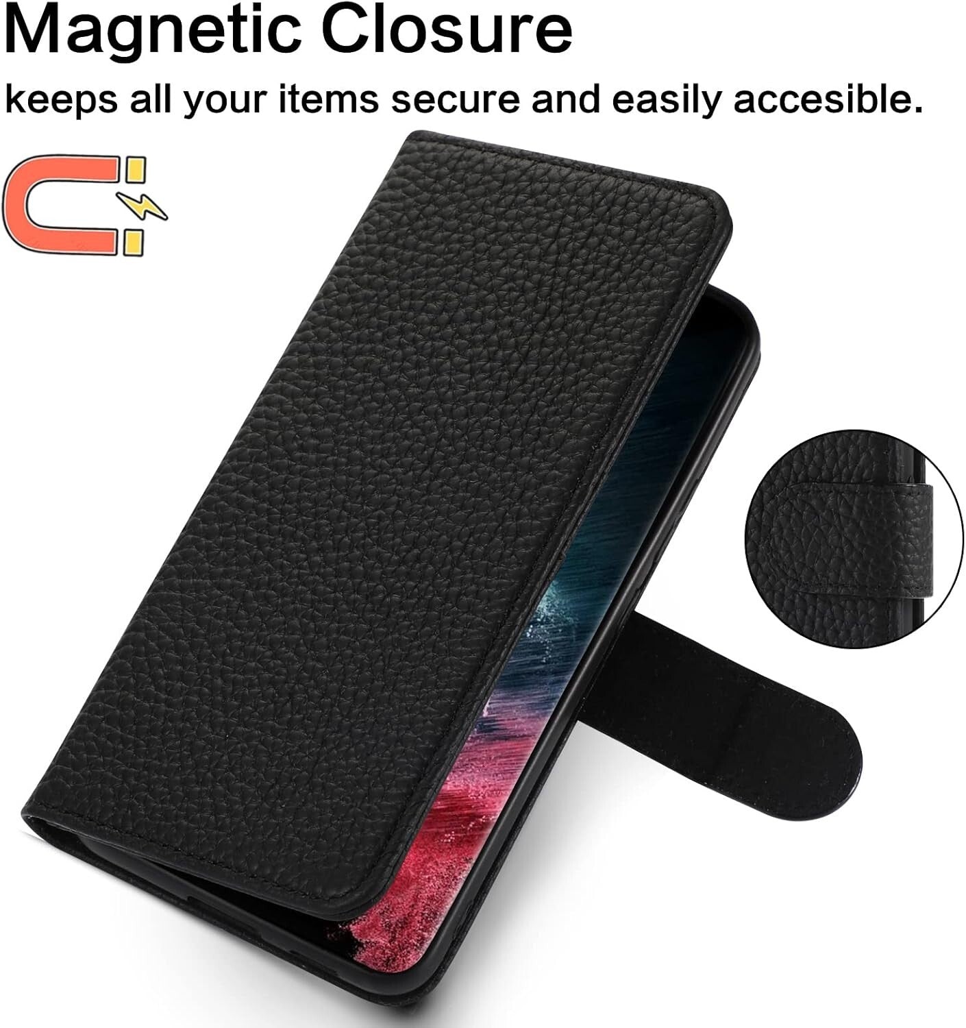 Samsung S22 RFID Galaxy Ultra 5G 68 Wallet Blocking Cowhide Purple