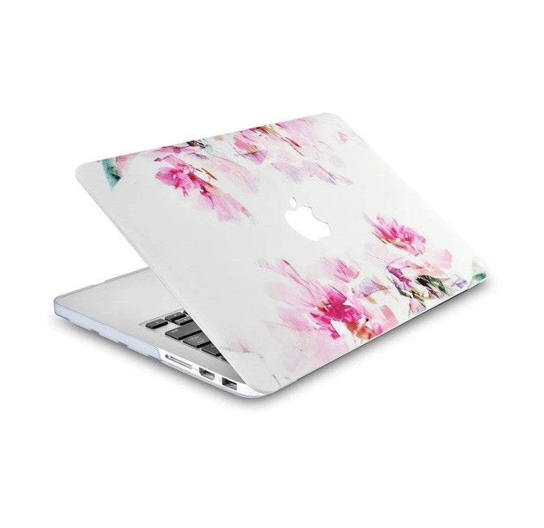 LuvCase MacBook Case Bundle – Flower 22 – w/ Keyboard Cover & Screen Protector