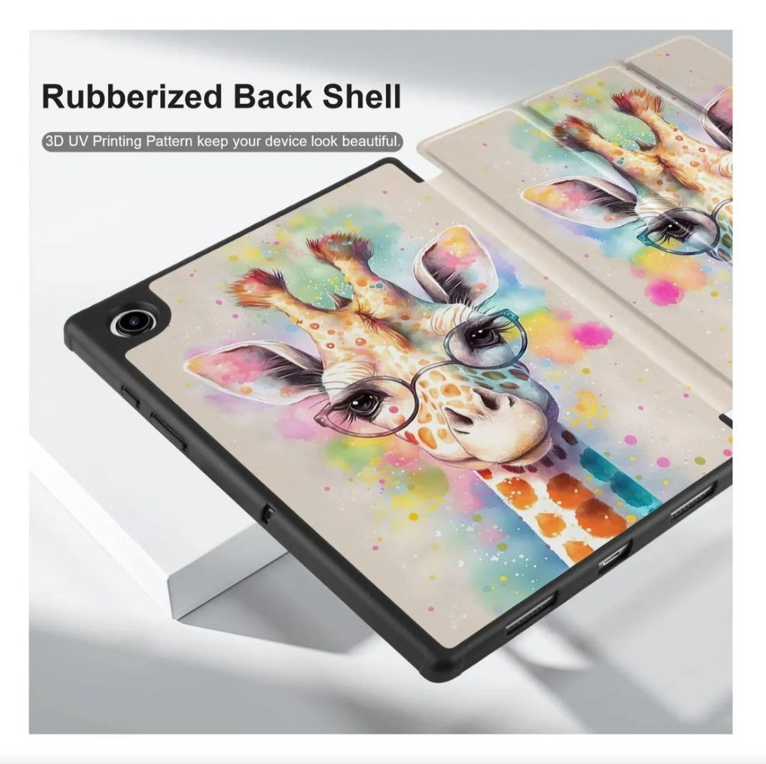 Meegoodo Funda para Samsung Galaxy Tab A8 10.5" Tableta Case Diseño Jirafa