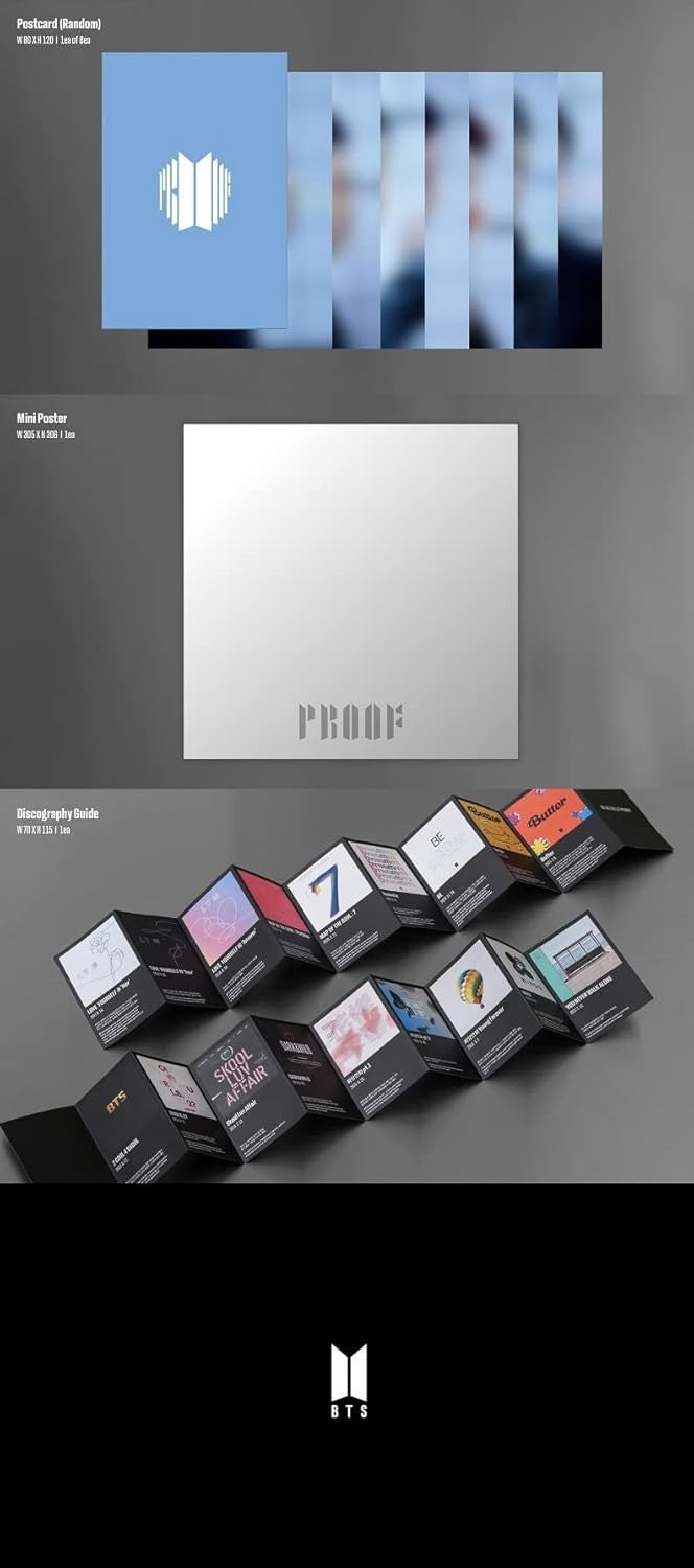 BTS PROOF Compact Edition 3CD K-Pop Album Official 2022 Release