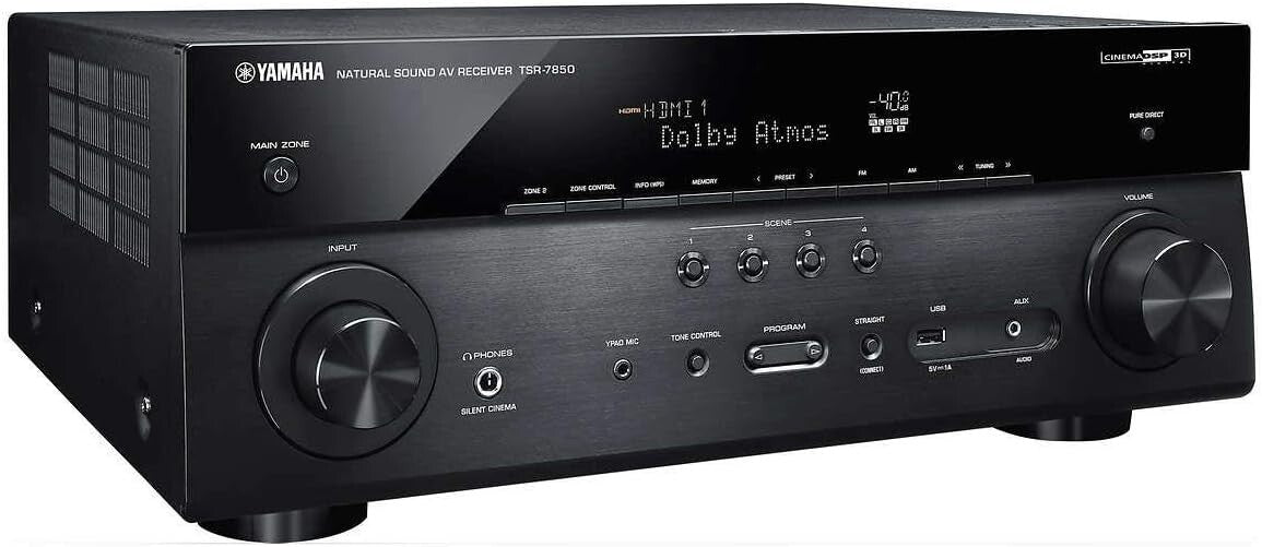 YAMAHA TSR-7850 7 Dolby Atmos WiFi BT 4K Receiver Black