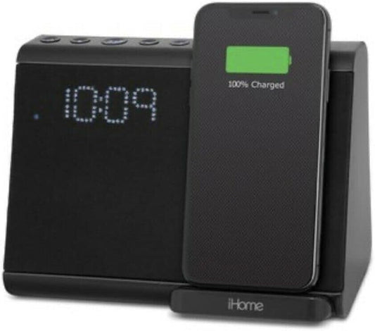 OEM iHome Wireless Fast Qi Dual Charging Bluetooth Alarm Clock Speakerphone