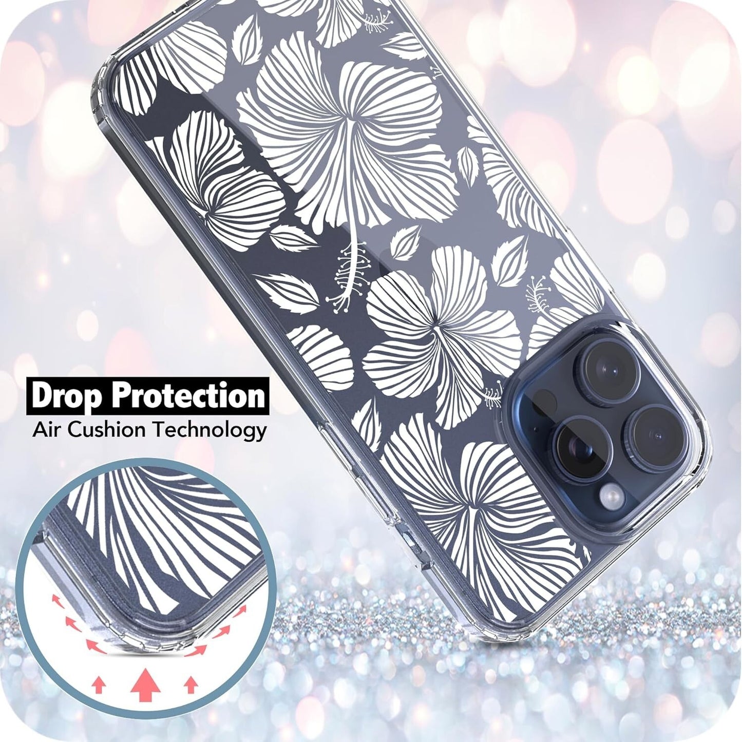 TPU iPhone 15 Pro AntiScratch Shockproof Series Clear Hard PC Bumper 66
