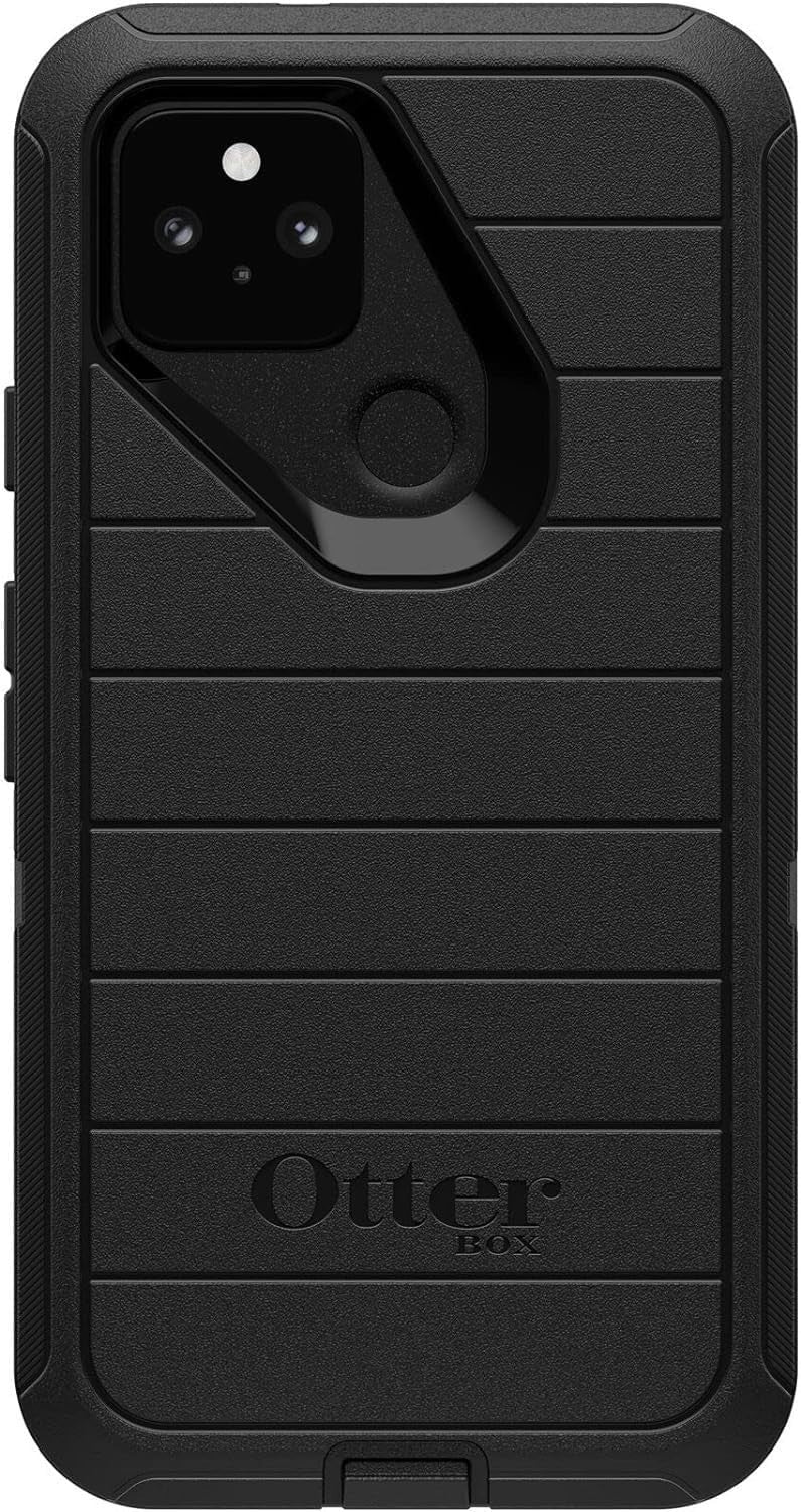 Case for Google Pixel 5 – Black, Rugged, Holster & Kickstand