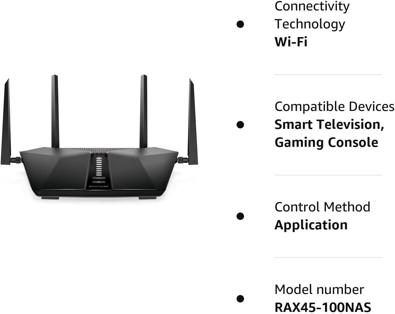 NETGEAR AX6 Nighthawk DualBand WiFi 6 Router