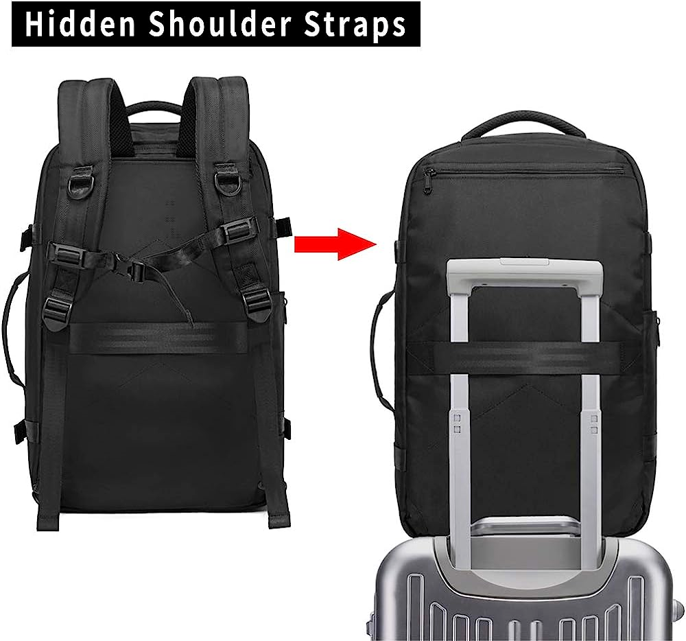 BANGE 40- Travel Overnight Backpack Liter Flight Approved Weekender Bag Carry