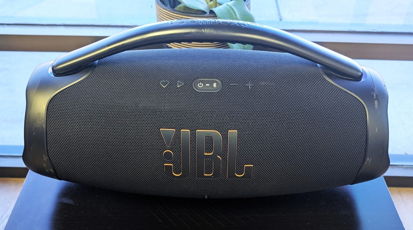 JBL Boombox 3 Wi‑Fi Bluetooth Speaker Portable Wireless Waterproof – Black