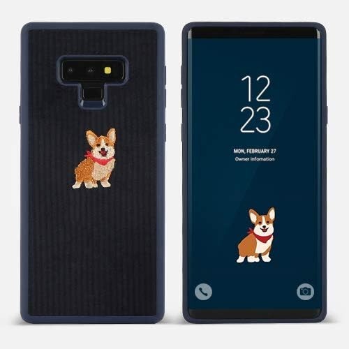 DesignSkin Note 9 Corduroy Embroidered Cloth Covered Thin Fit Lightweight