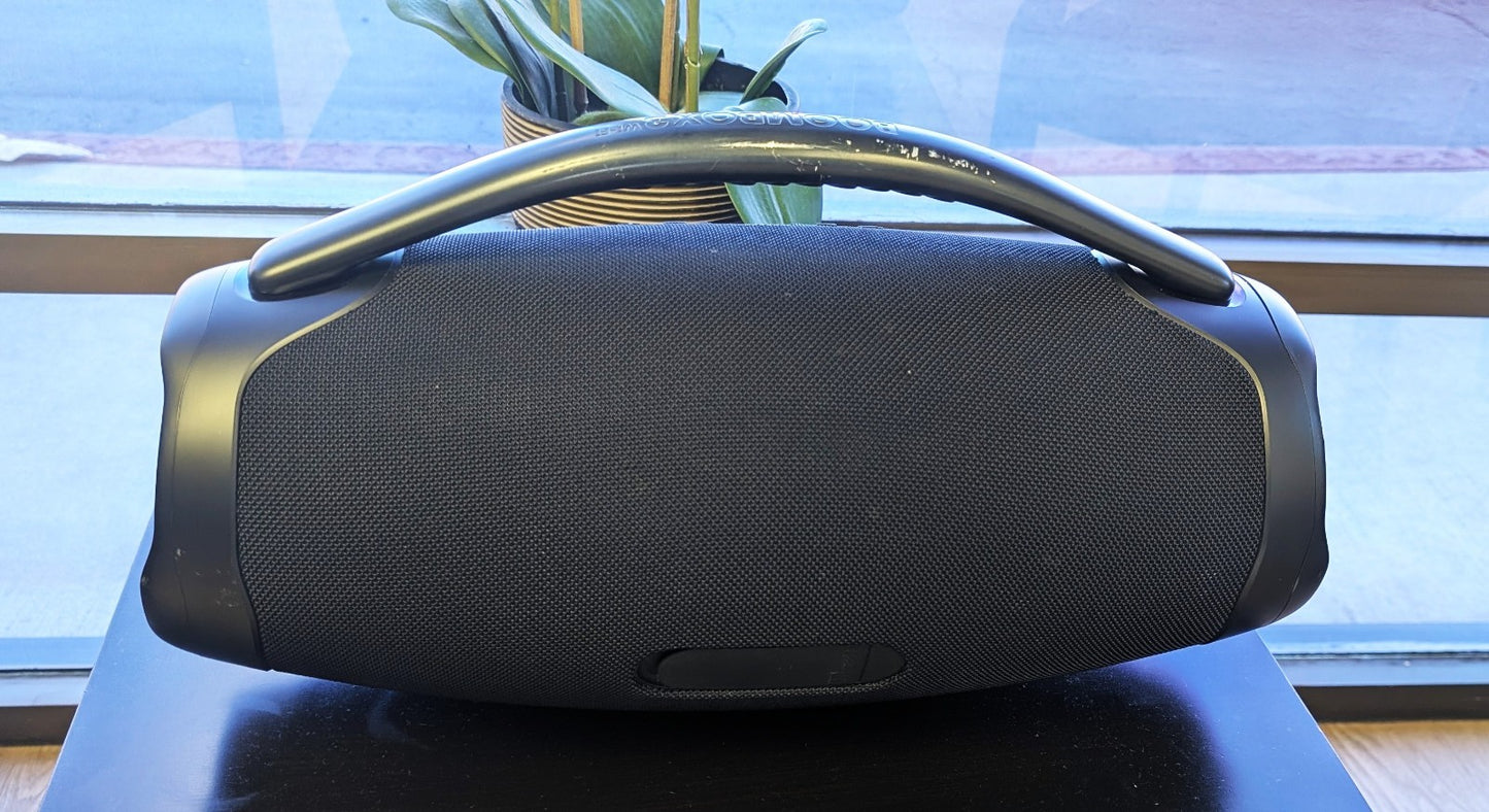 JBL Boombox 3 Wi‑Fi Bluetooth Speaker Portable Wireless Waterproof – Black