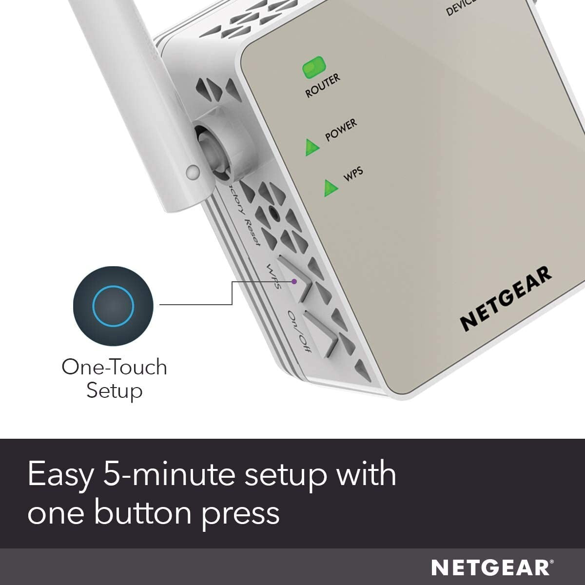 NETGEAR EX6120 WiFi Range Extender Coverage Up to Sq Ft 25 Devices