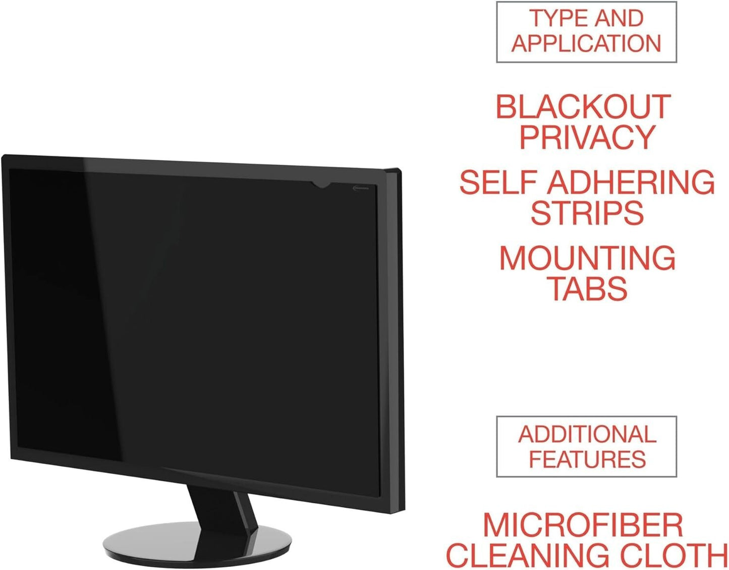 IVRBLF24W BLACK Innovera Blackout Privacy Monitor Filter 24 Widescreen