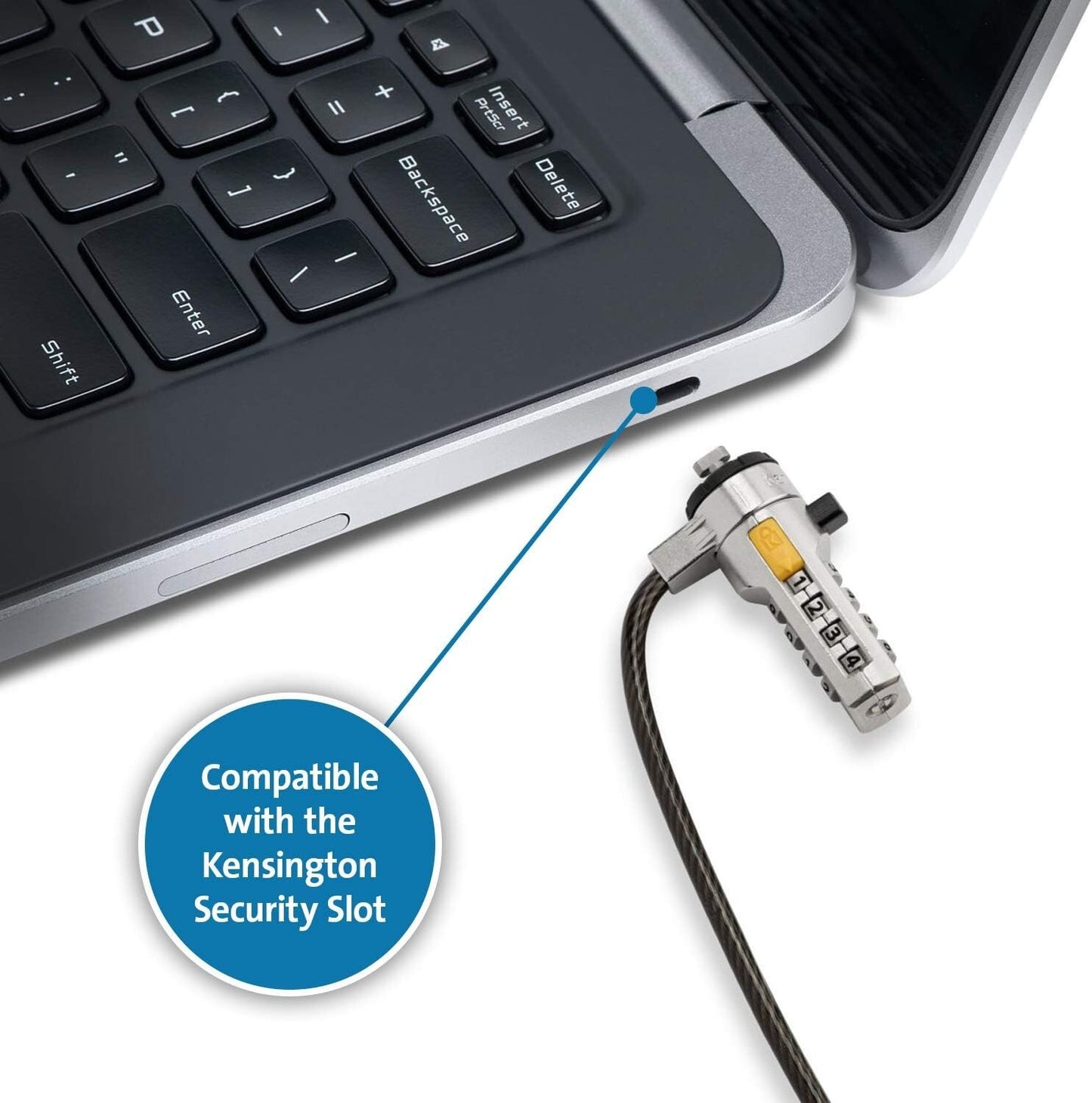 A2021A K65011WW Kensington Serialized Combination Laptop Lock