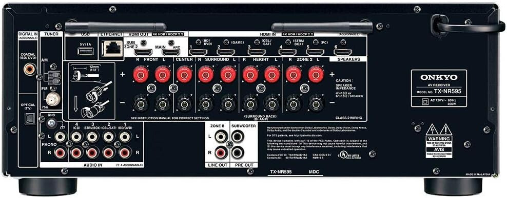 TX-NR595 Onkyo Home Audio Smart Audio Video Receiver