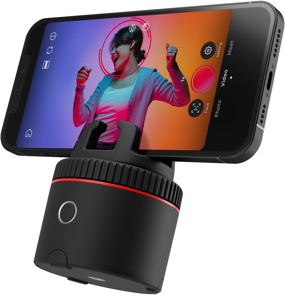 360 Pivo Influencer Auto Face Tracking Phone Holder Rotation video recVlogging