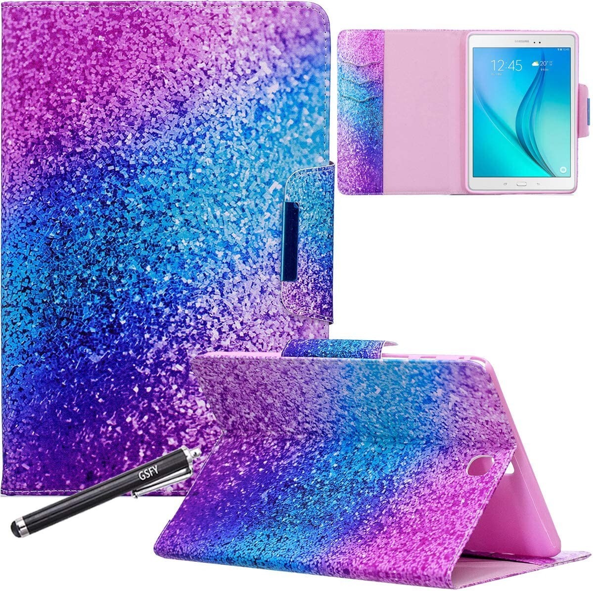 NewShine Galaxy Tab A 97 Protective PU Leather Folio Stand Wallet Credit