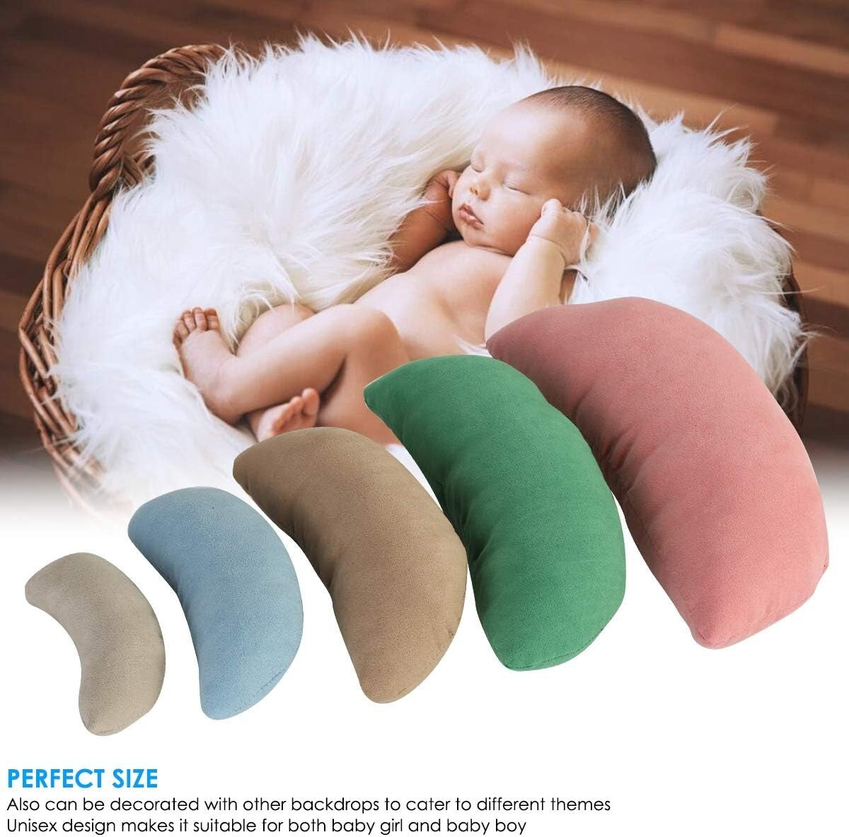 DIY Oenbopo Newborn Photography Props Bundle Baby Photography Basket Pictures