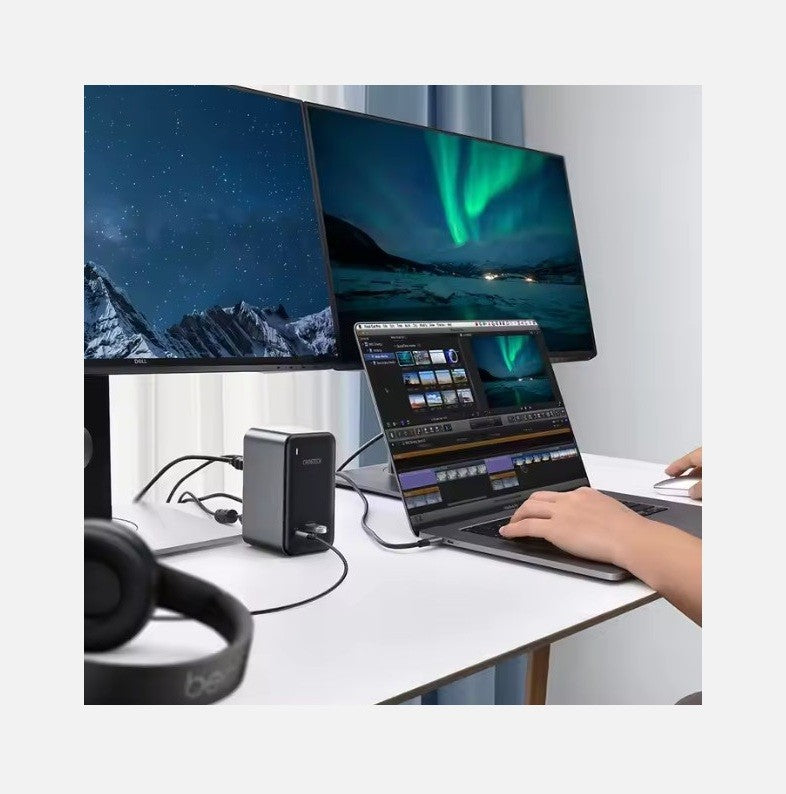 CHOETECH 15-in-1 USB-C Dock – 4 Displays, 100W PD, 4K HDMI, Ethernet