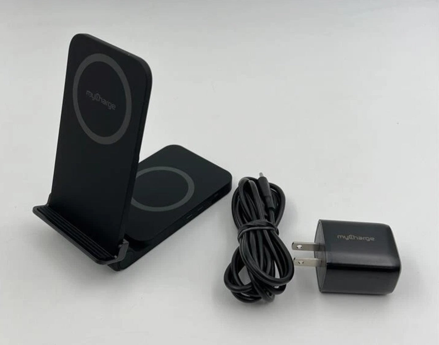 CDS165KG-A OEM MyCharge True Universal 3 in 1 Wireless Charging Stand Black