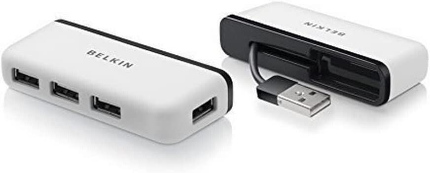 F4U042BT Belkin UltraSlim Travel Hub 4Port Ultra Slim Black
