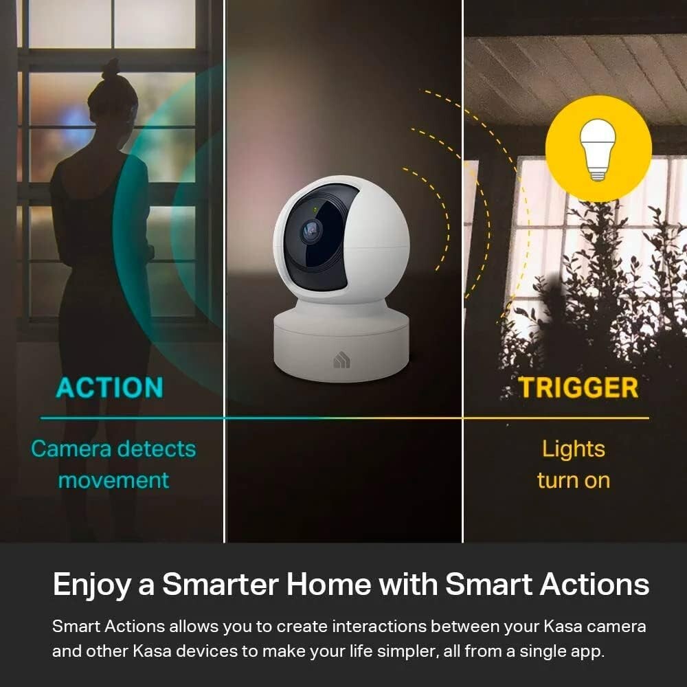 Kasa Indoor PanTilt Smart Security Camera 1080p HD DogCamera24GHz N