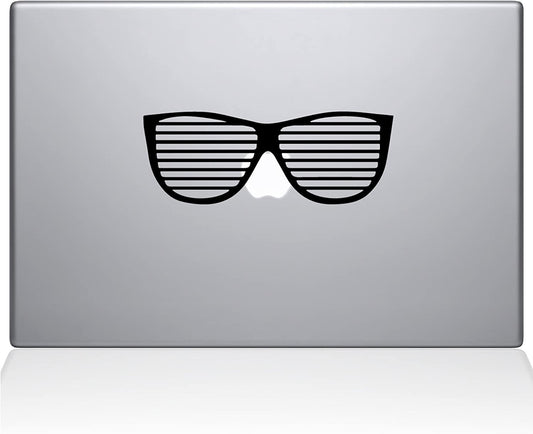 1905-MAC-13P-BLA Decal Guru Party Glasses Decal Vinyl Sticker Black 13