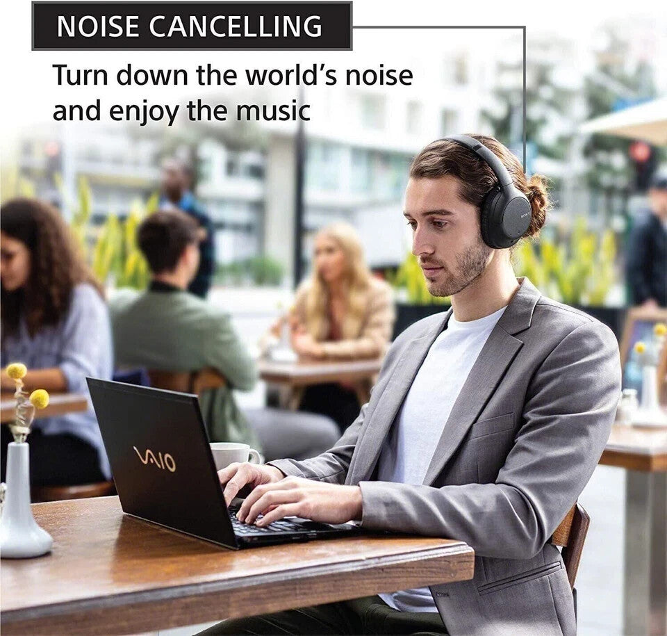 Sony Wireless Noise-Cancelling Over-The-Ear Headphones WH-CH710N - Black