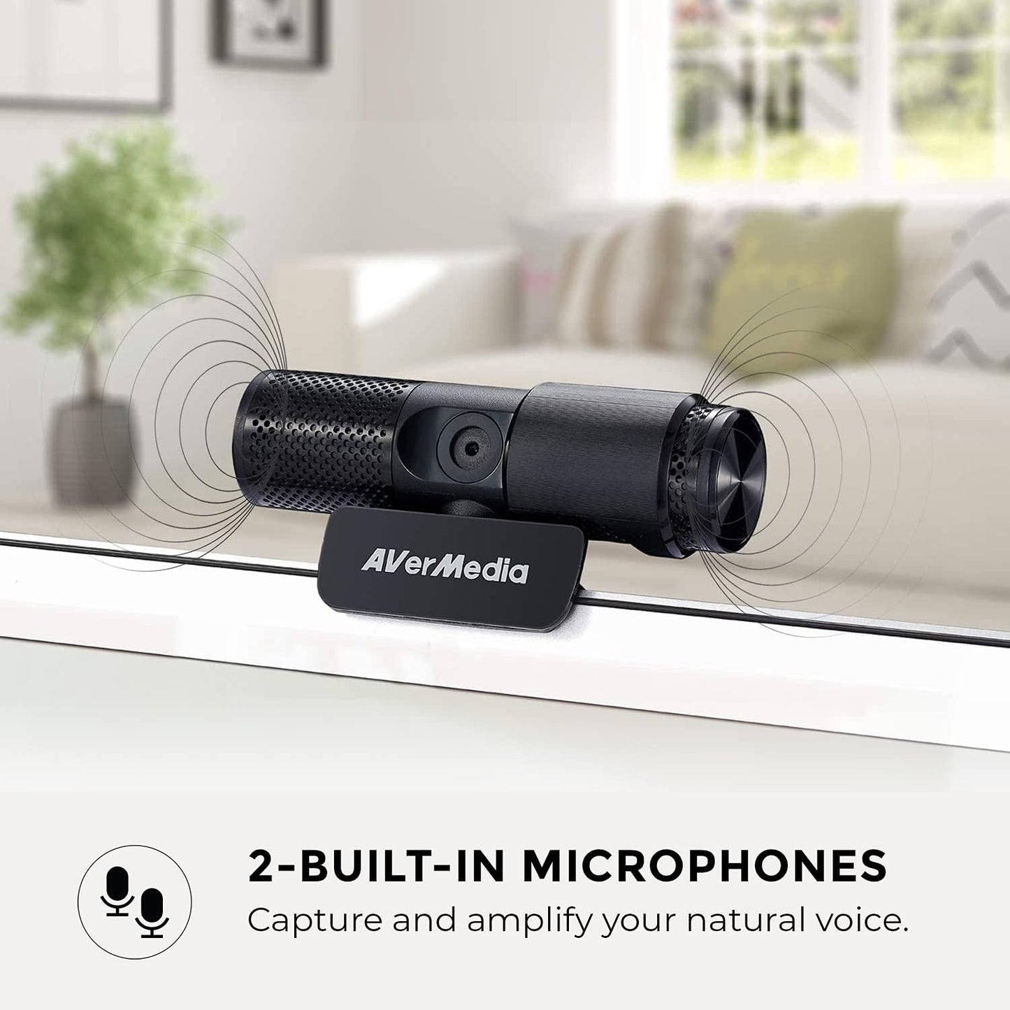 AVerMedia PW313 Live Streamer Cam 313 – Full HD 1080p Webcam w/ Mic & Swivel