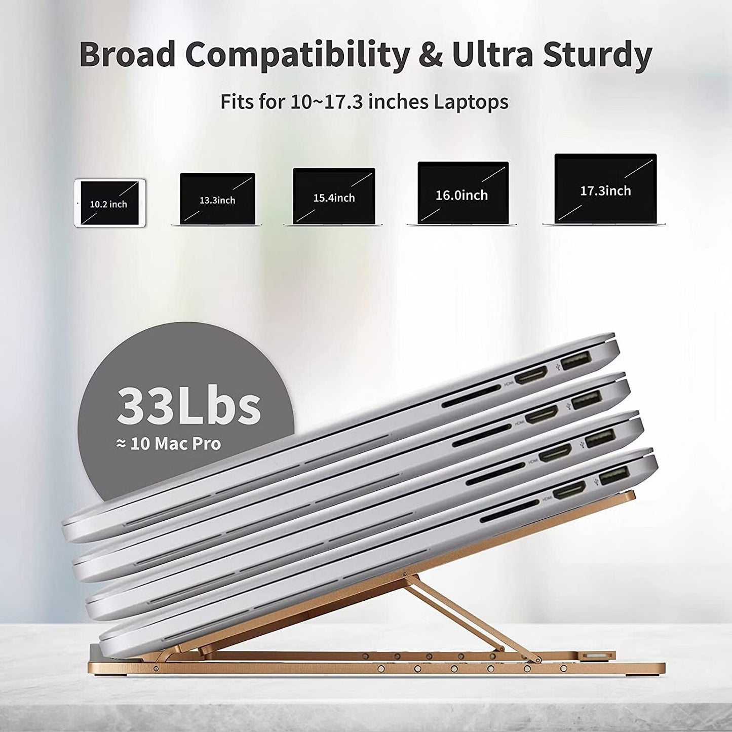 Laptop Stand KLGtech Laptop Holder Riser Computer Tablet Stand 6 Angles Adjust