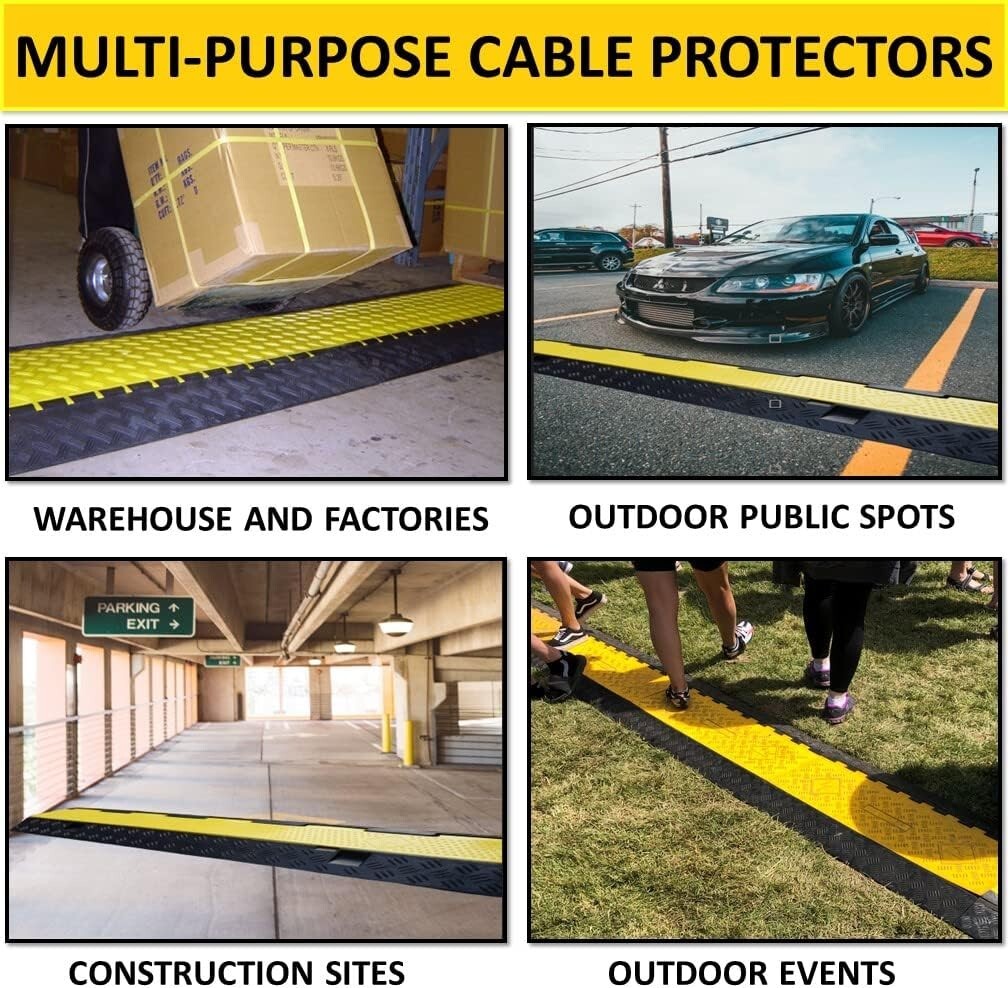 Kable Kontrol Atlas Heavy Duty Cable Protector Ramp 5 Channel Low Profile 366
