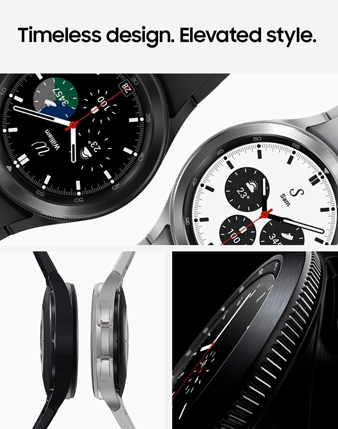 Samsung LTE Galaxy Watch 4 Classic Monitor Tracker Health 46mm Silver