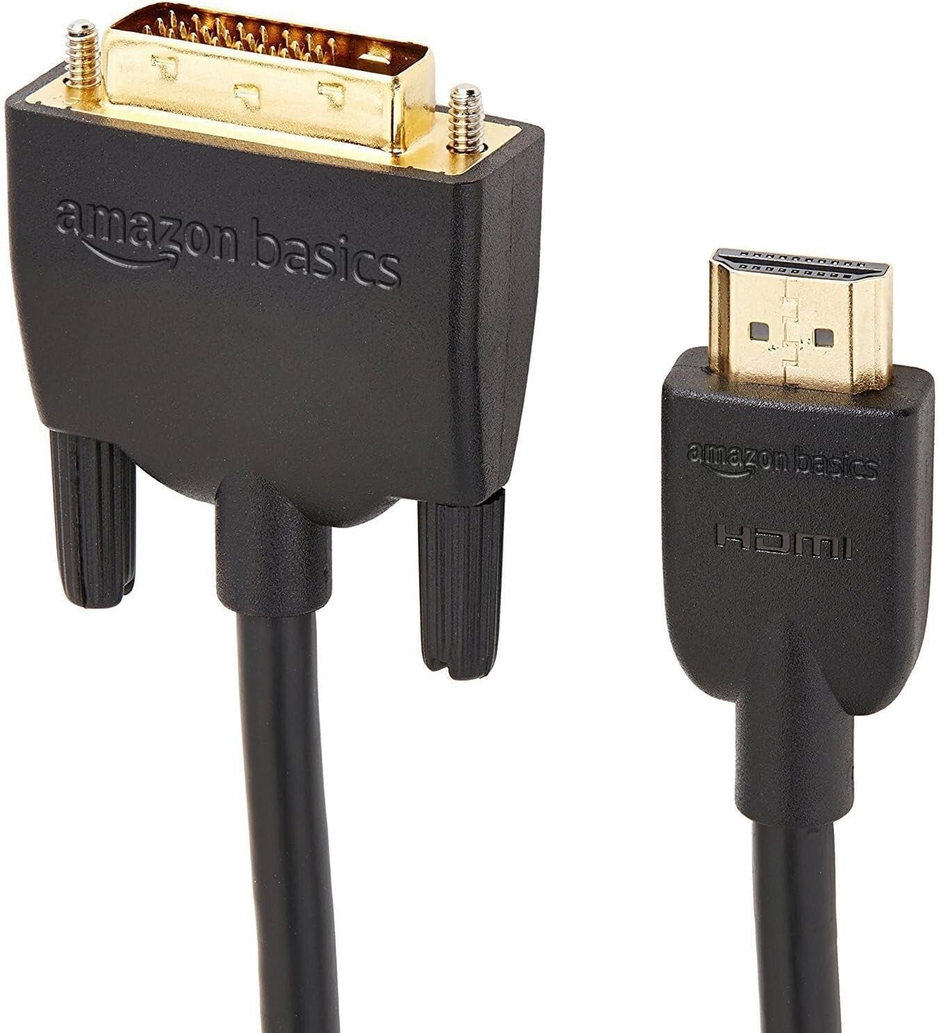 HDMI DVI Amazon Basics to Adapter Cable BiDirectional 1080p Black 1 Pack