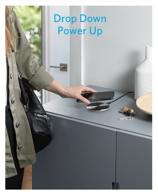 Anker PowerWave Pad Lite Wireless Charging Pad Power Adapter 5W Black