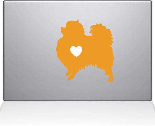 Decal Guru Pomeranian Love Silhouette Decal Vinyl Sticker 15 MacBook Pro