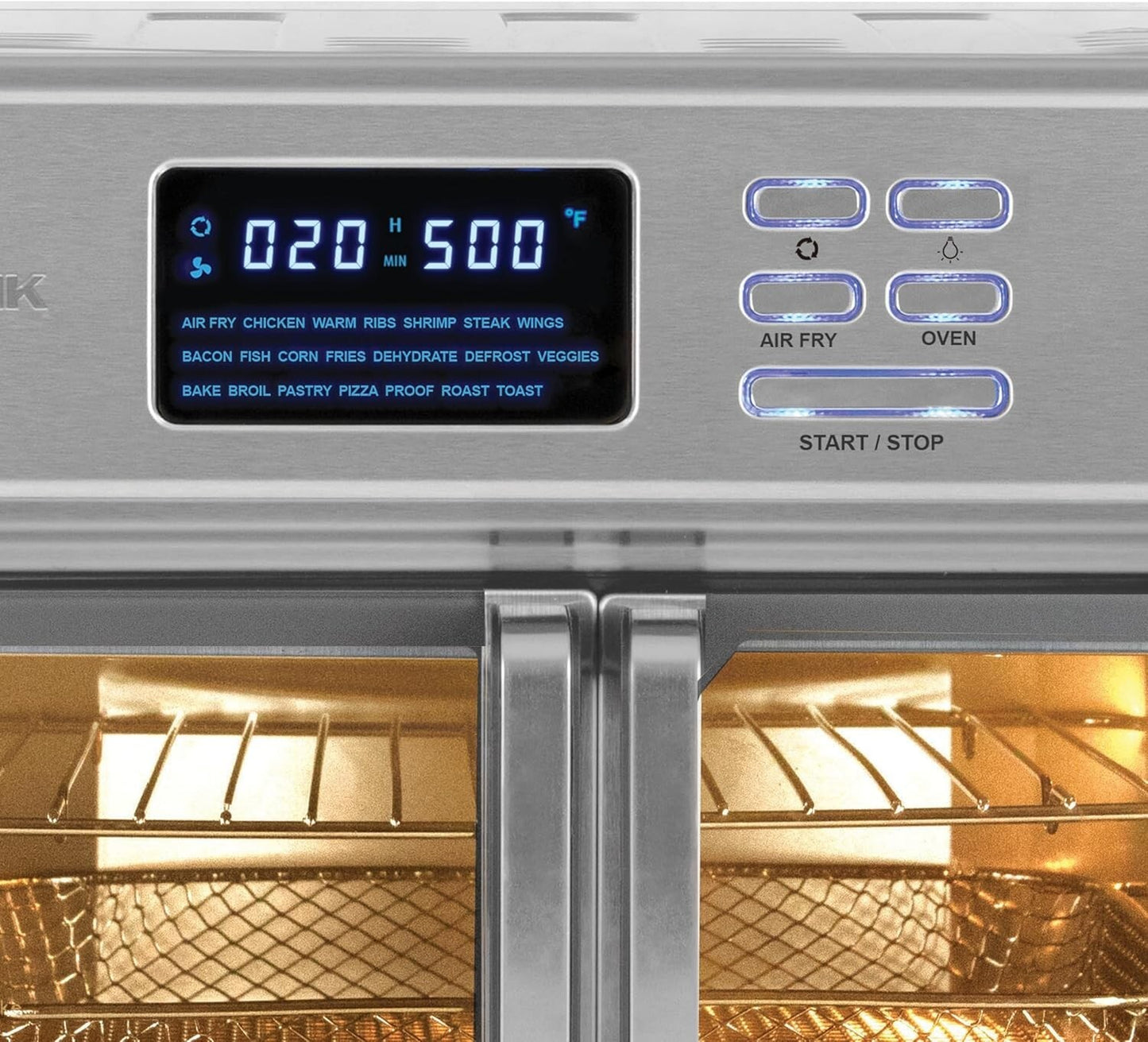 MAXX 10- Kalorik 26qt Digital Air Fryer Oven in1 up degrees