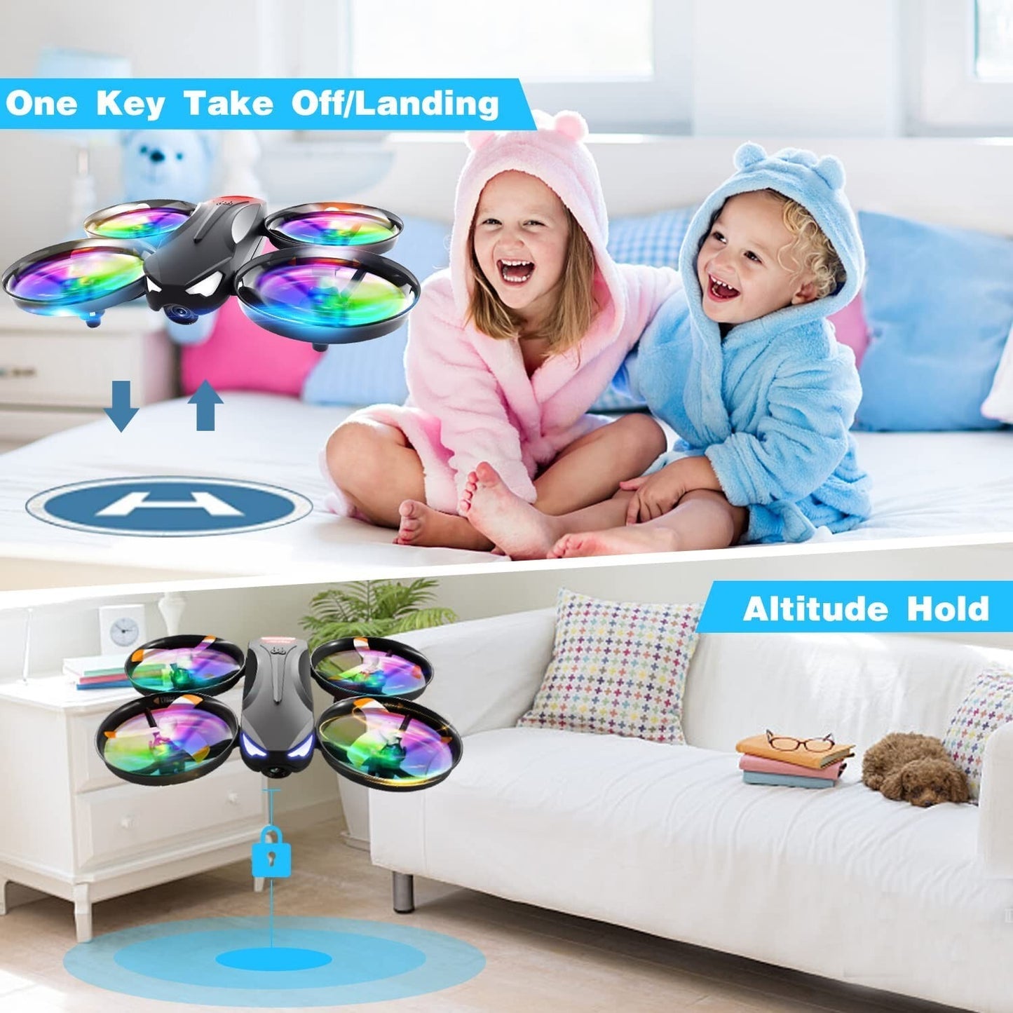 4DRC V16 Drone Camera Kids Camera Mini RC Quadcopter Beginner