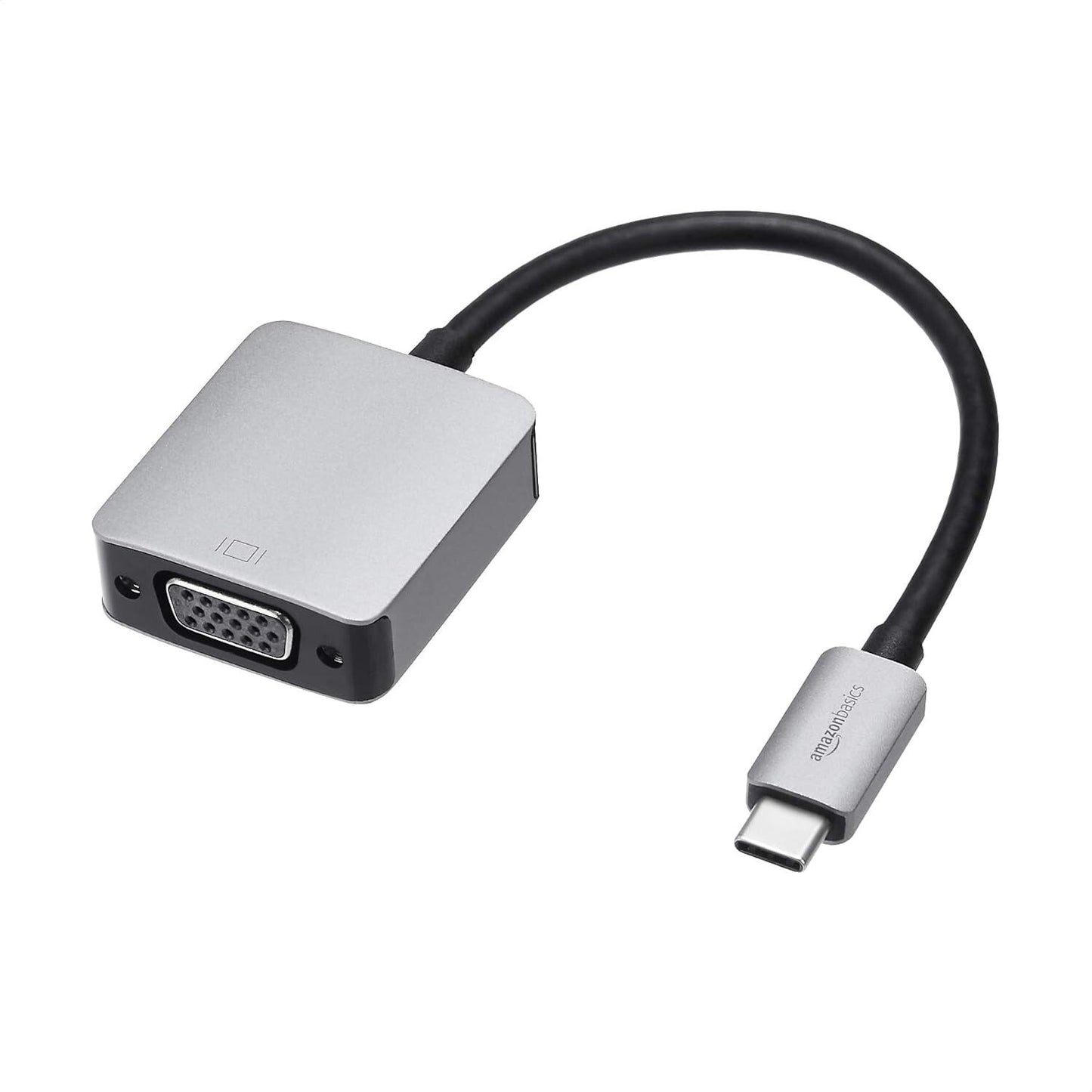 USB VGA Amazon Basics Aluminum 31 Type-C to Adapter 165 x 138 x 063in Gray