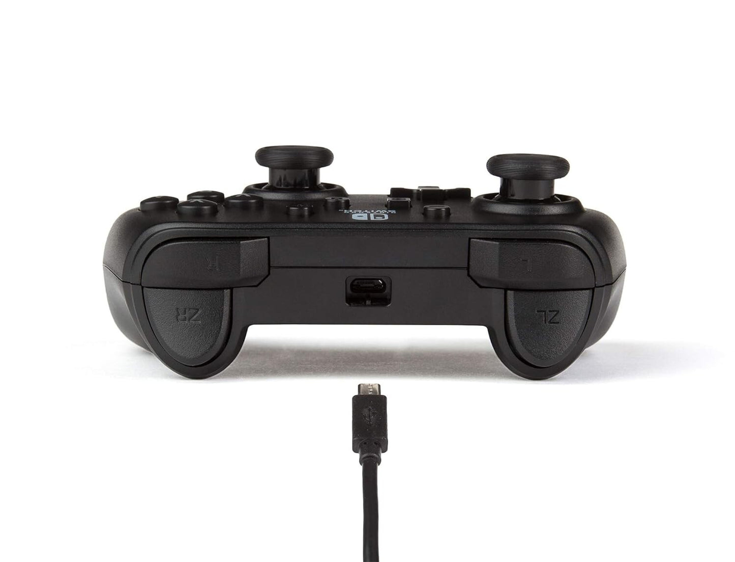 USB PowerA Nintendo Switch Wired Controller Black Detachable 10ft Cable