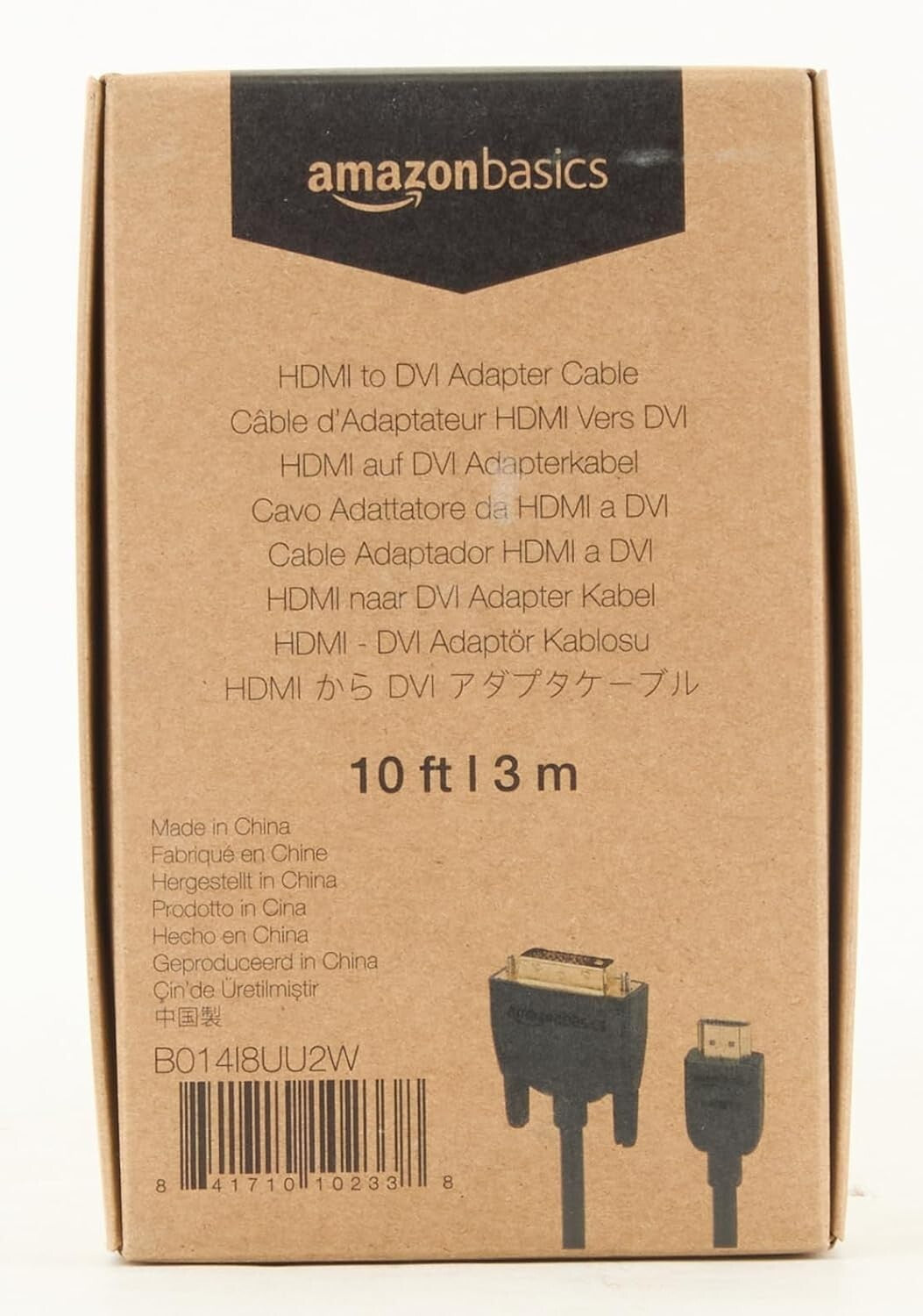 HDMI DVI Amazon Basics to Adapter Cable BiDirectional 1080p Black 1 Pack