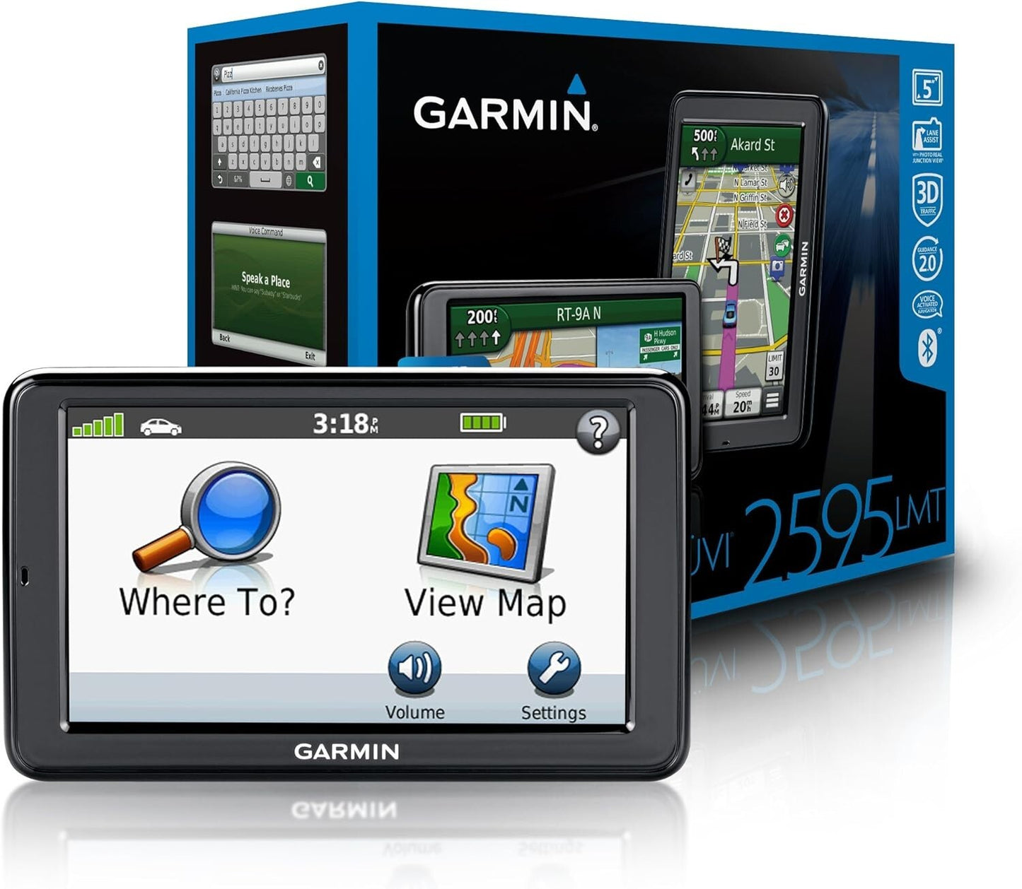 2595LMT GPS Garmin nuvi 5 Portable Bluetooth Navigator Lifetime Maps Traffic