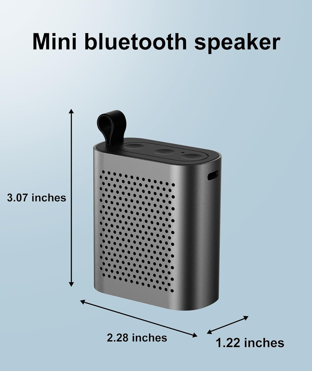 Bluetooth 50 Speakers Wireless Deep Bass Lightweight Portable Black