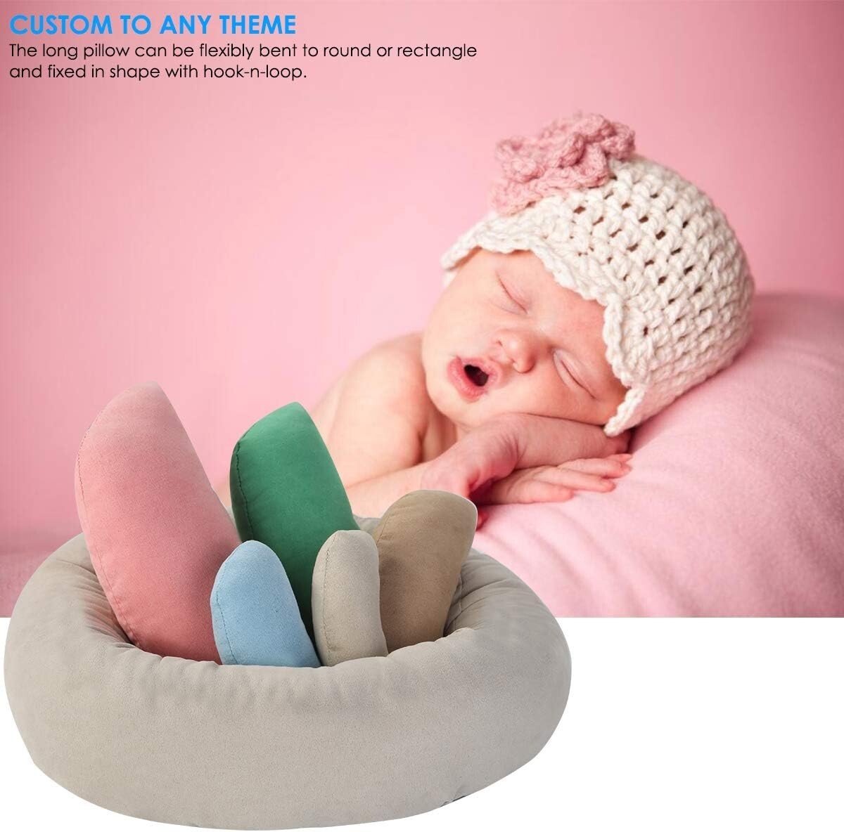 DIY Oenbopo Newborn Photography Props Bundle Baby Photography Basket Pictures
