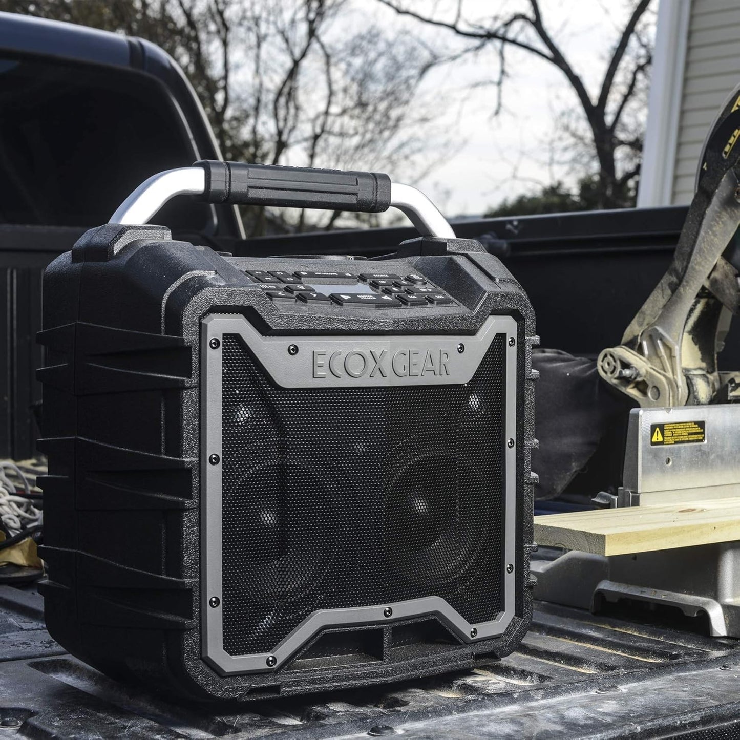 ECOXGEAR EcoTrek 100W Rugged Waterproof Bluetooth Speaker & PA System Gray