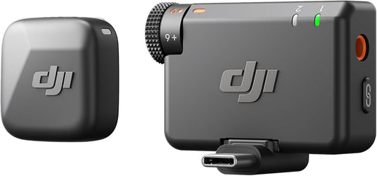 DJI Mic Mini (1TX+1RX) Wireless Lavalier Mic – iPhone/Camera, 400m, Noise Cancel