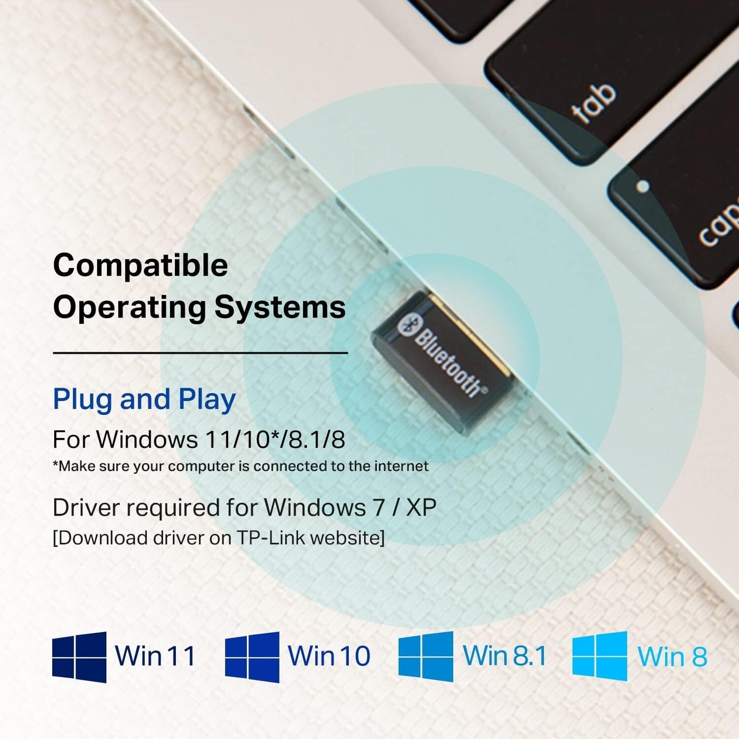 TP-Link USB Bluetooth Adapter PC Bluetooth 40 Dongle Receiver Plug Play