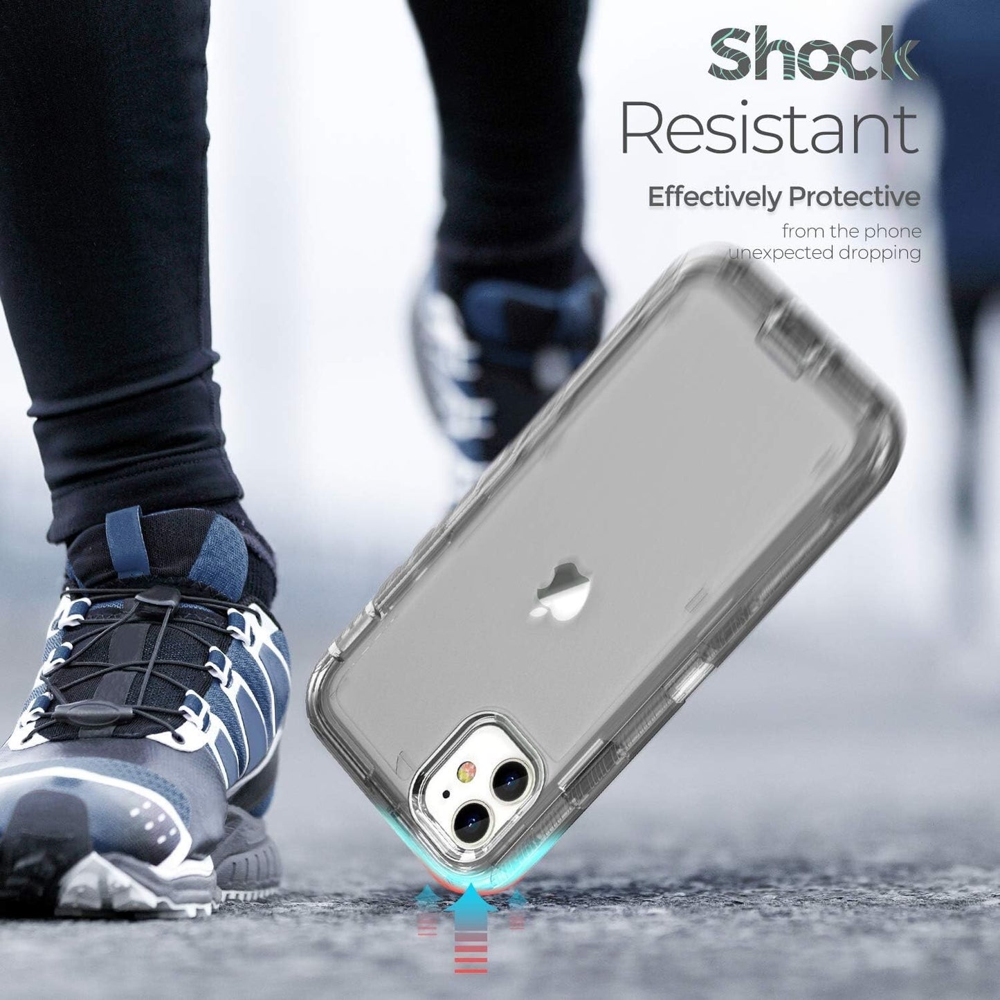 ORIbox Compatible w iPhone 11 Heavy Duty Shockproof AntiFall Clear