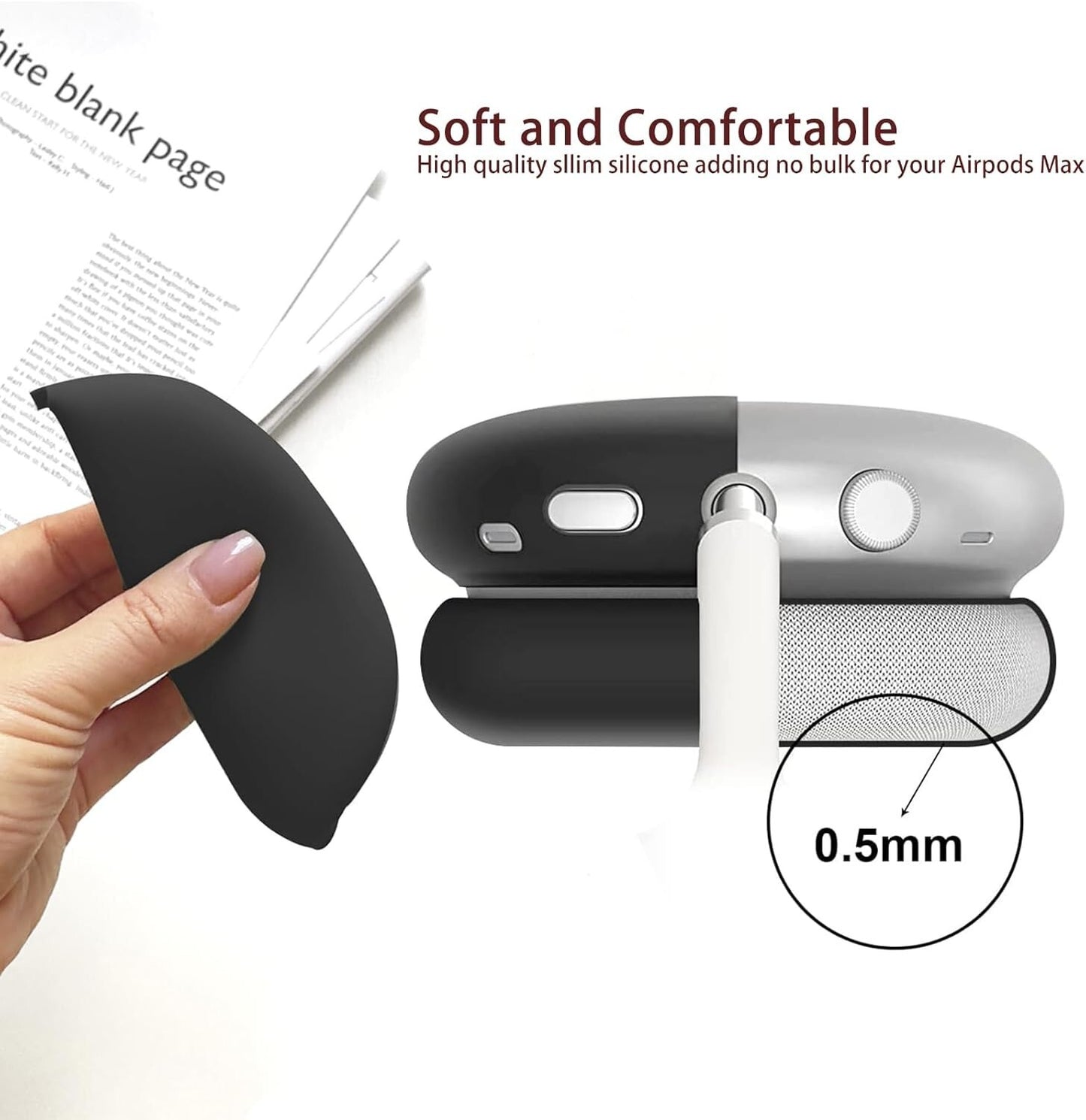 3 in 1 Silicone Cover Comp Apple Airpods Max Headphones AntiScratch