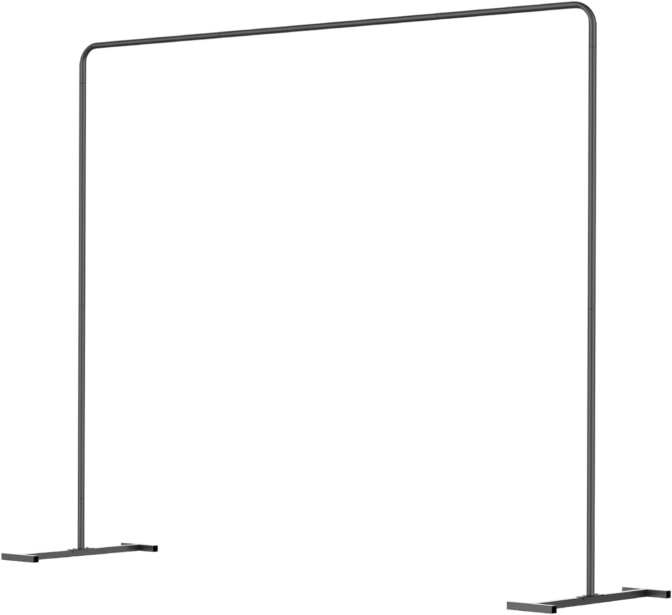 LANGXUN Heavy Duty Black Metal Square Backdrop Stand Arch Wedding Birthday