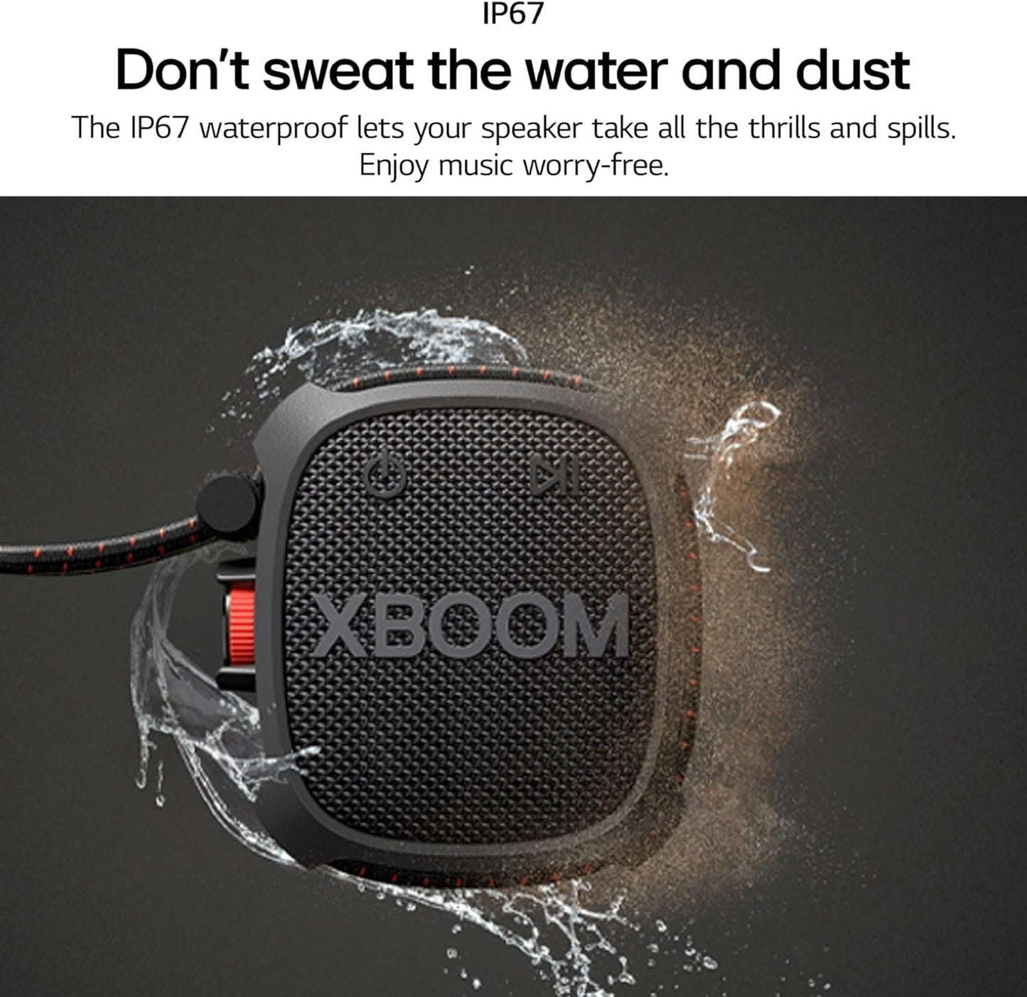 LG XG2T XBOOM Go Bluetooth Speaker Rugged IP67 10Hr Battery Sound Boost
