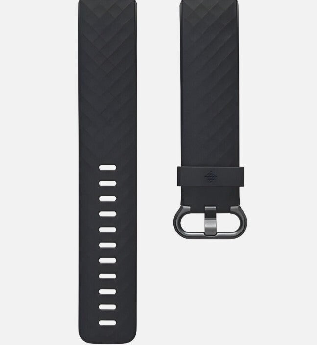 FB168ABBKL Fitbit Accessories Classic Large Black Band Charge 4 Charge 3