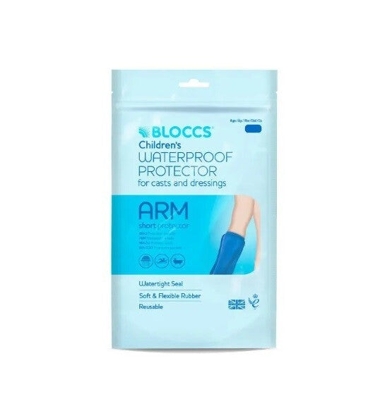 BLOCCS ARM Childrens Waterproof Protector Casts Dressings Short Protector